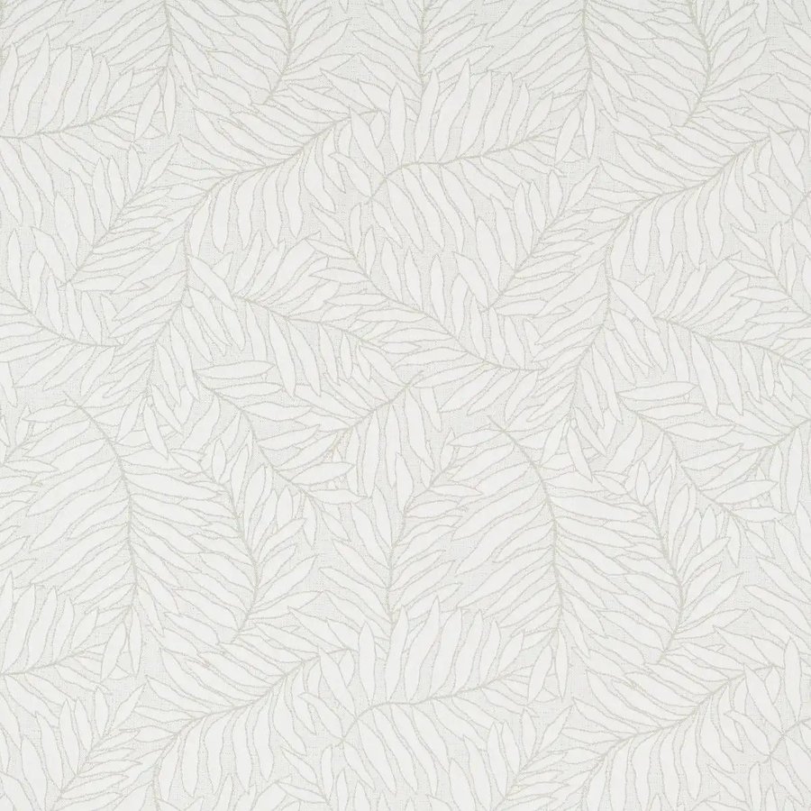 Lively Saga Sunbrella fabric — a tonal, illustrated leaf print in soft neutral tones